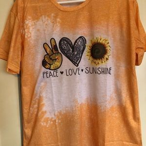 Peace Love Sunshine Tshirt XXL